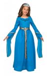 Dětský kostým Středověká princezna modrá | Pro věk (roků) 10-12, Pro věk (roků) 5-6, Pro věk (roků) 7-9