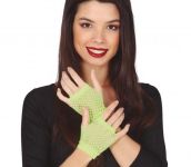 Síťované rukavice zelené