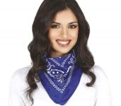 Kovbojský šátek modrý