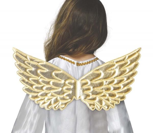 Křídla dětská, zlatá, 44 cm