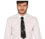 Černá kravata s flitry