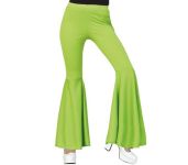 Zvonové kalhoty zelené | Velikost L 42-44, Velikost M 38-40