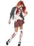 Kostým High School zombie školačka | Velikost L 44-46, Velikost M 40-42, Velikost S 36-38, Velikost XS 32-34