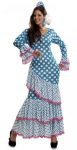Kostým Tanečnice flamenga modrá | Velikost M/L 42-44, Velikost XL 48-50