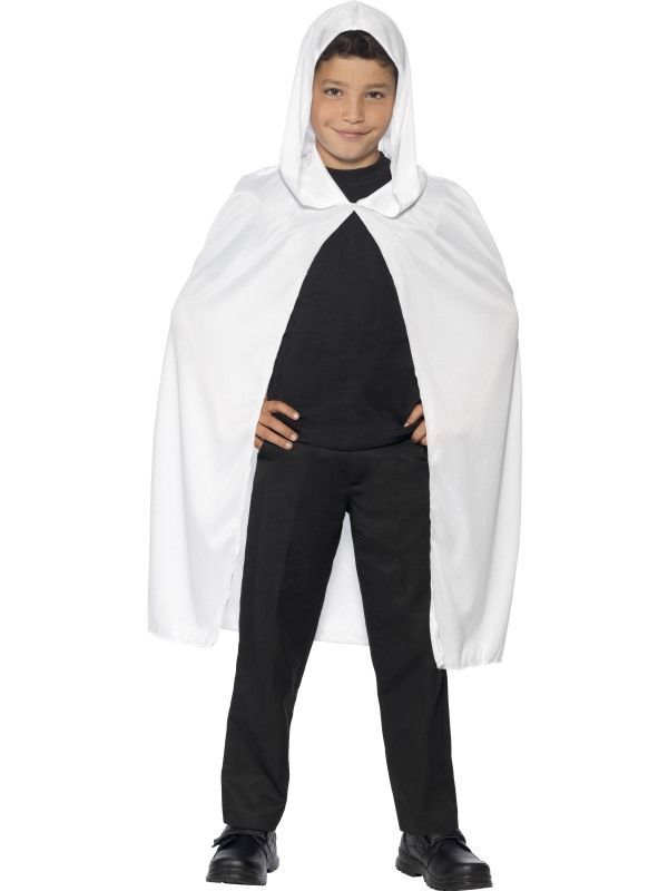 Dětský plášť bílý s kapucí
