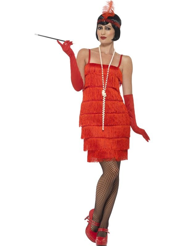 Kostým Flapper krátké šaty červené