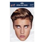 Papírová maska Justin Bieber